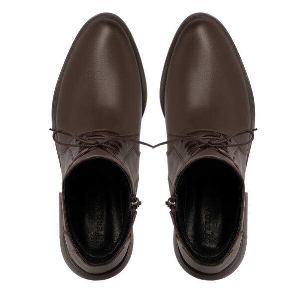 Kahverengi Deri Kadın Bot - K25K1BT68292-A24 - 5