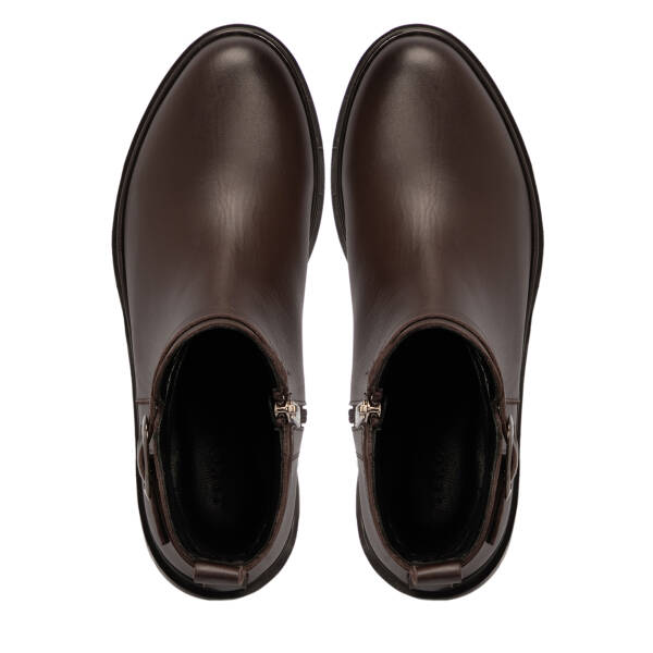 Kahverengi Deri Kadın Bot - K25K1BT68306-A24 - 5