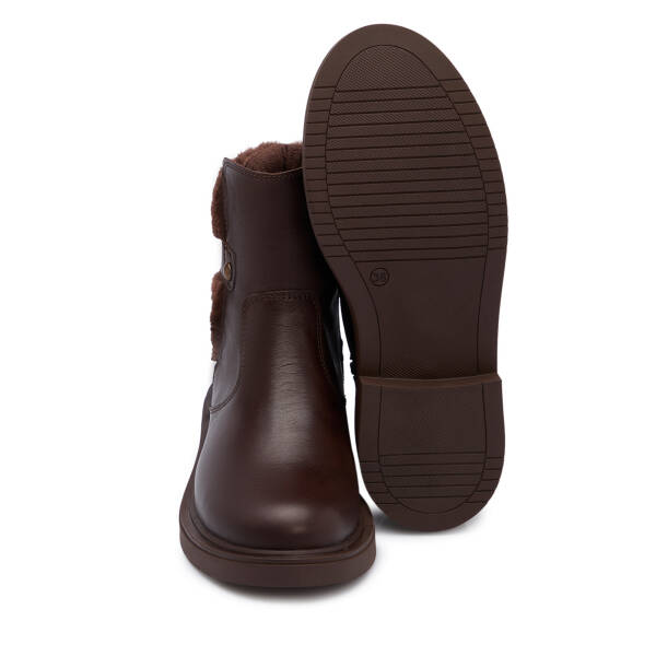 Kahverengi Hakiki Deri Kadın Bot - K25K1BT68310-A24 - 4