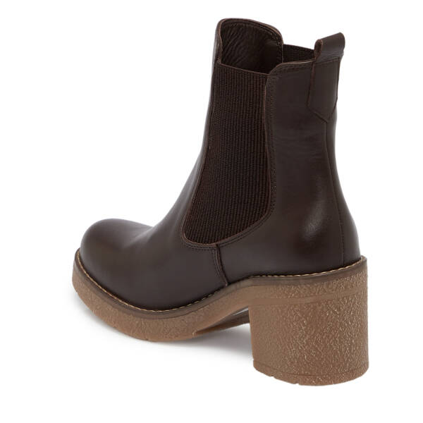 Kahverengi Deri Kadın Bot - K25K1BT68318-A24 - 2