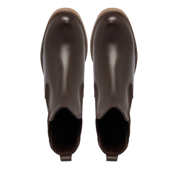 Kahverengi Deri Kadın Bot - K25K1BT68318-A24 - 5