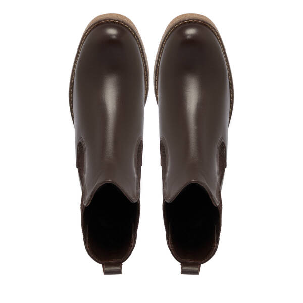 Kahverengi Deri Kadın Bot - K25K1BT68318-A24 - 5