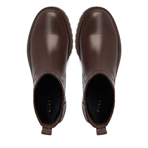 Kahverengi Deri Kadın Bot - K25K1BT68326-A24 - 5