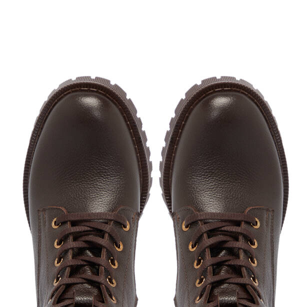 Kahverengi Deri Kadın Bot - K25K1BT68327-A42 - 5