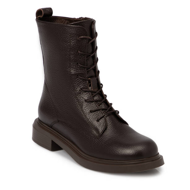 Kahverengi Deri Kadın Bot - K25K1BT68346-A42 