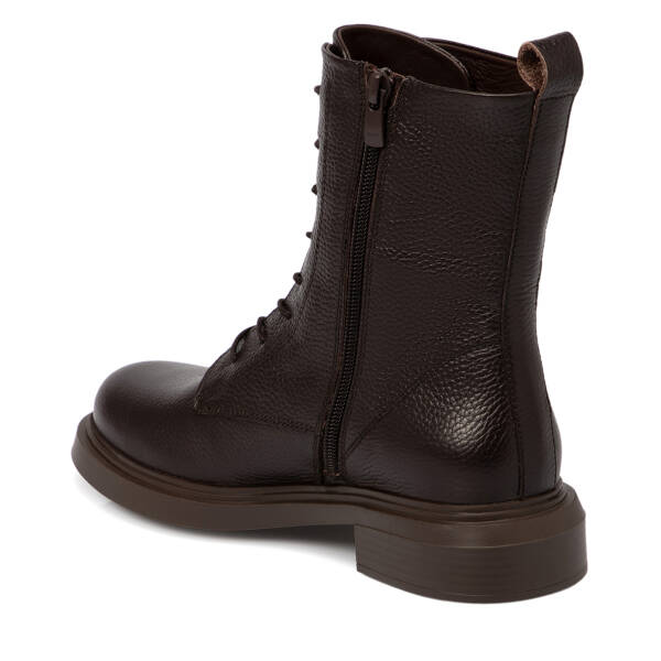 Kahverengi Deri Kadın Bot - K25K1BT68346-A42 - 2