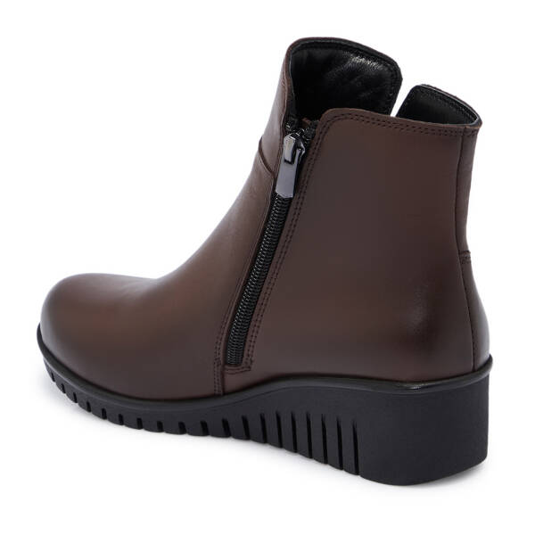 Kahverengi Deri Kadın Bot - K25K1BT68351-A24 - 2