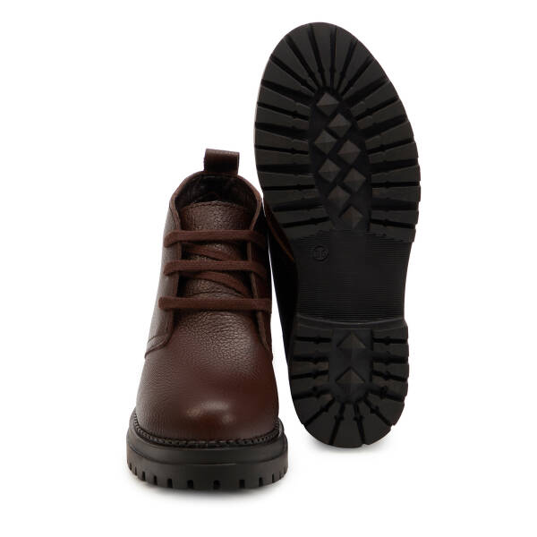 Kahverengi Hakiki Deri Kadın Bot - K25K1BT68531-A42 - 4