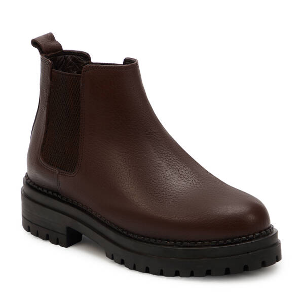 Kahverengi Hakiki Deri Kadın Bot - K25K1BT68532-A42 - 2