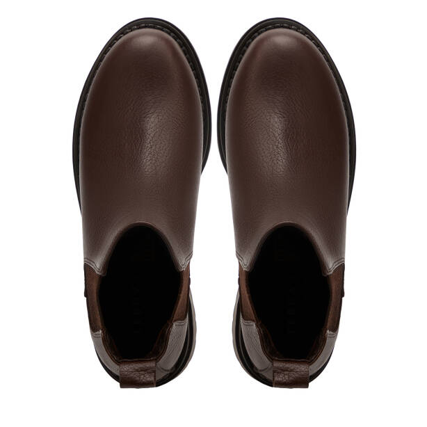 Kahverengi Hakiki Deri Kadın Bot - K25K1BT68532-A42 - Tergan