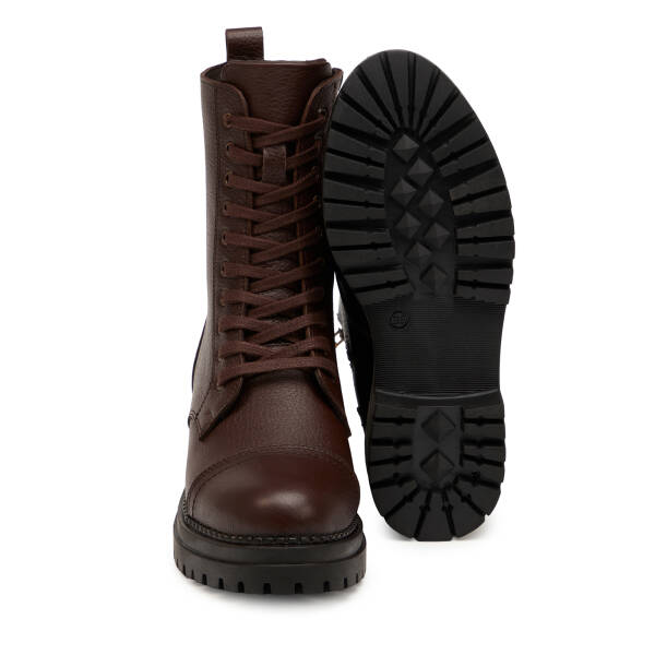 Kahverengi Hakiki Deri Kadın Bot - K25K1BT68533-A42 - 4