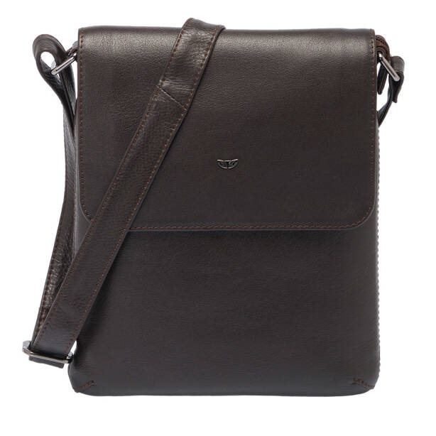 Kahverengi Deri Kadın Çapraz Askılı Çanta - S1AC00002955-A87 - Tergan