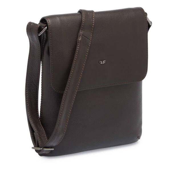 Kahverengi Deri Kadın Çapraz Askılı Çanta - S1AC00002955-A87 - 2