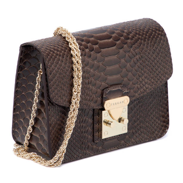 Kahverengi Deri Kadın Çapraz Askılı Çanta - S24K1BC78972-G0D - 2