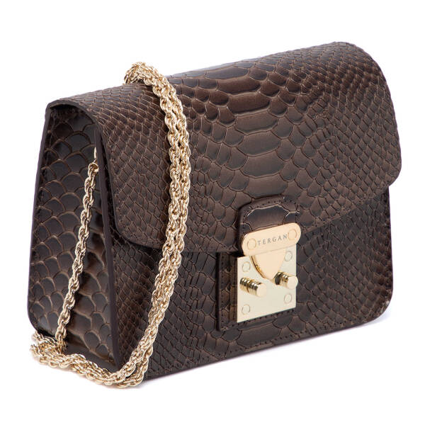 Kahverengi Deri Kadın Çapraz Askılı Çanta - S24K1BC78972-G0D - 2