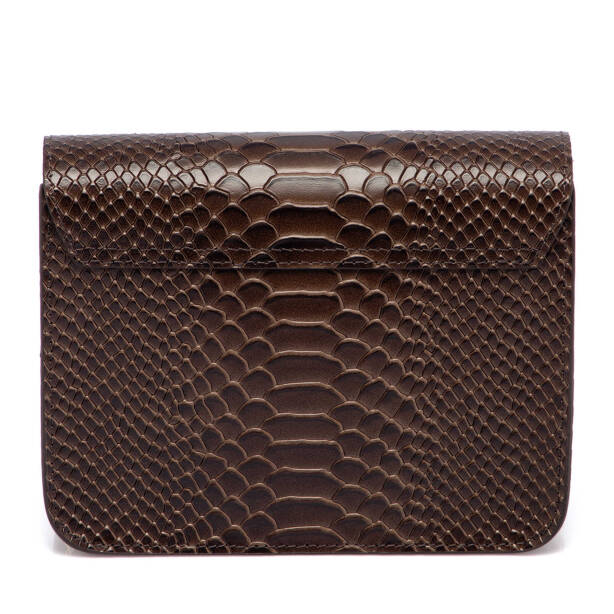 Kahverengi Deri Kadın Çapraz Askılı Çanta - S24K1BC78972-G0D - 3