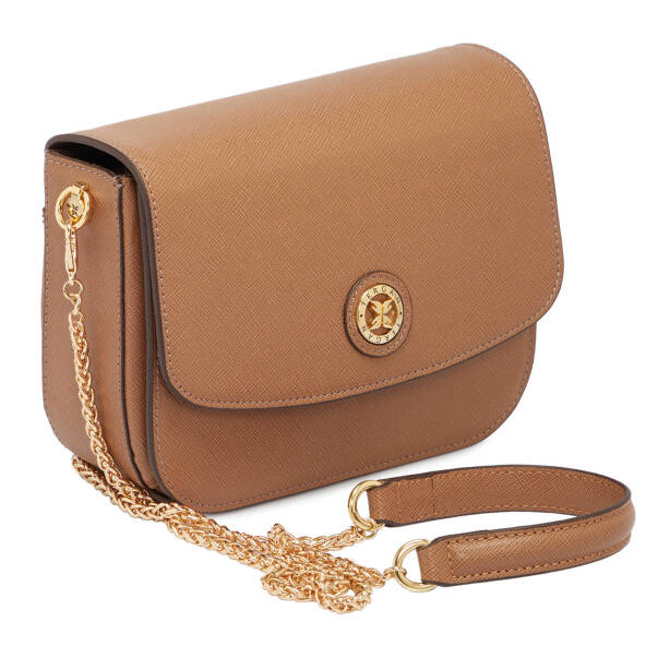 Kahverengi Hakiki Deri Kadın Çapraz Askılı Çanta - S24K1BC79933-U7J - 2