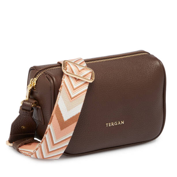 Kahverengi Deri Kadın Çapraz Askılı Çanta - S25K1BC80467-S8G - 2