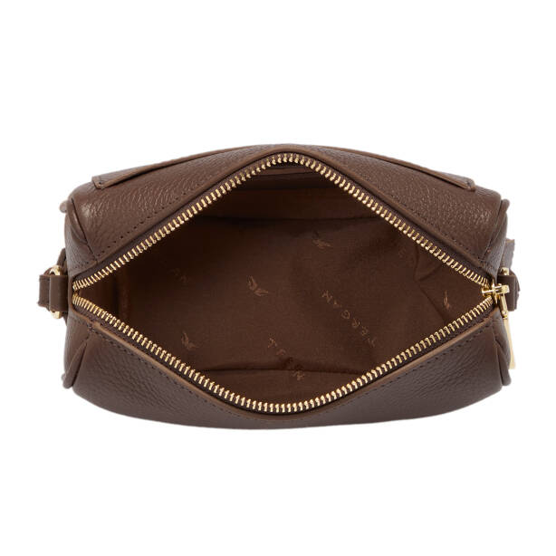 Kahverengi Deri Kadın Çapraz Askılı Çanta - S25K1BC80467-S8G - 4