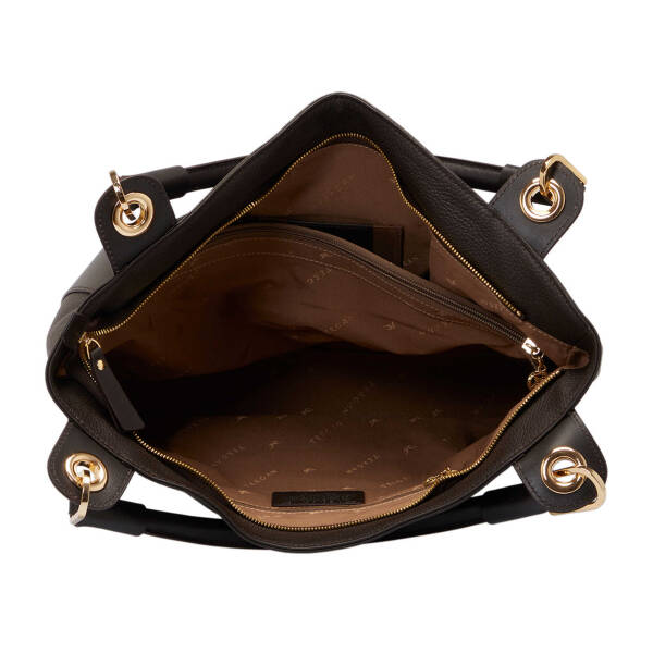 Kahverengi Deri Kadın Çapraz Askılı Çanta - S25Y1BC77736-W14 - 4