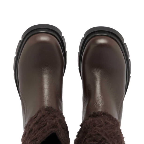 Kahverengi Deri Kadın Casual Bot - K23K1BT66856-A24 - 5