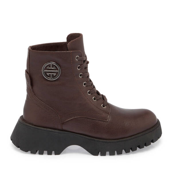 Kahverengi Hakiki Deri Kadın Casual Bot - K23K1BT67048-A24 - 1