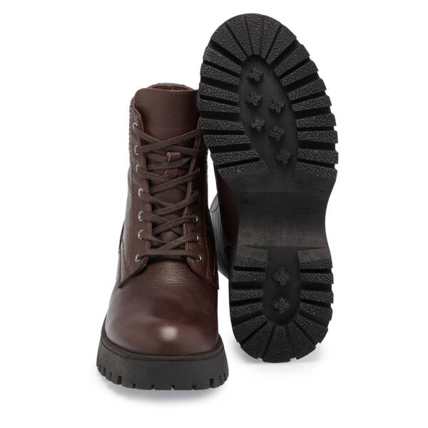 Kahverengi Hakiki Deri Kadın Casual Bot - K23K1BT67048-A24 - 4