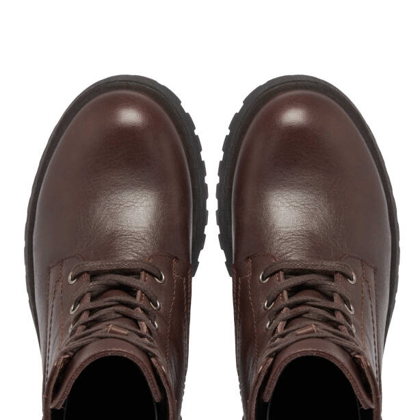 Kahverengi Hakiki Deri Kadın Casual Bot - K23K1BT67048-A24 - 5