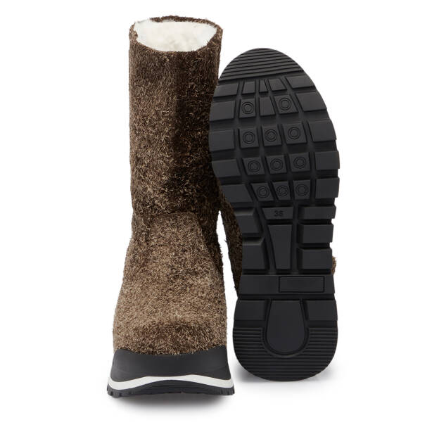 Kahverengi Deri Kadın Casual Bot - K24K1BT67520-A24 - Tergan