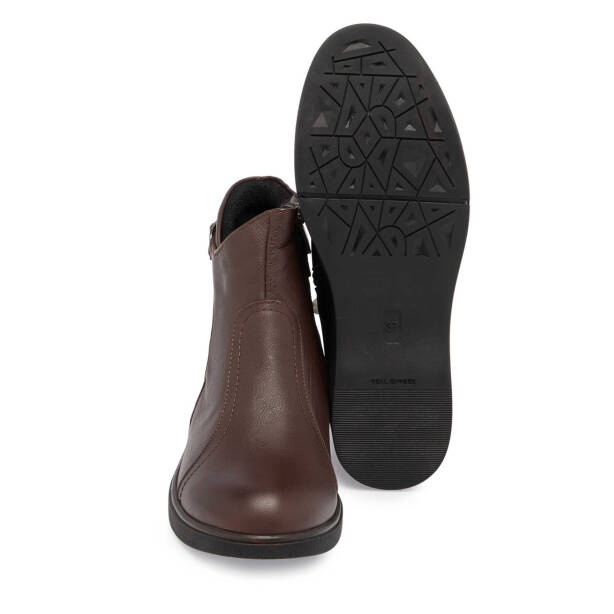 Kahverengi Deri Kadın Casual Bot - K24K1BT67531-A24 - Tergan