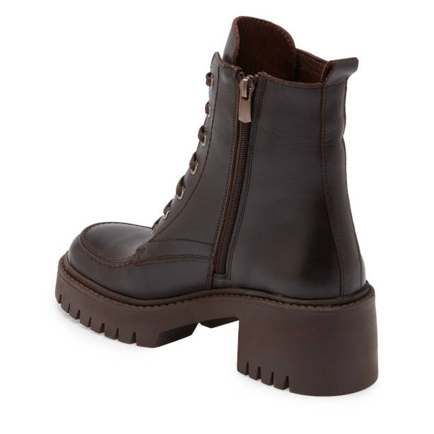 Kahverengi Deri Kadın Casual Bot - K24K1BT67558-A24 - 2