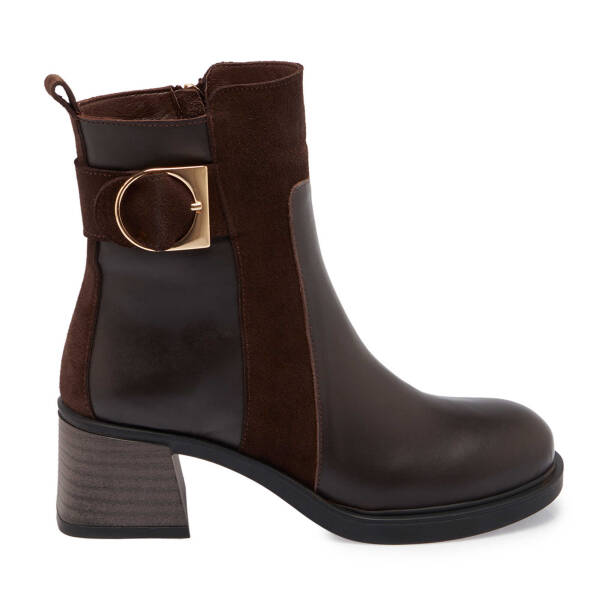 Kahverengi Deri Kadın Casual Bot - K24K1BT67561-F56 - 3