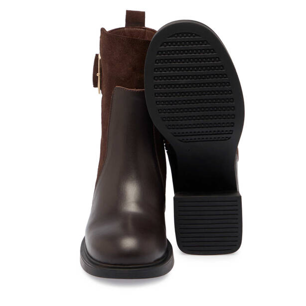 Kahverengi Deri Kadın Casual Bot - K24K1BT67561-F56 - 4