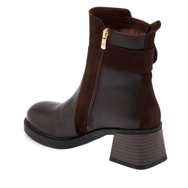 Kahverengi Deri Kadın Casual Bot - K24K1BT67561-F56 - 2