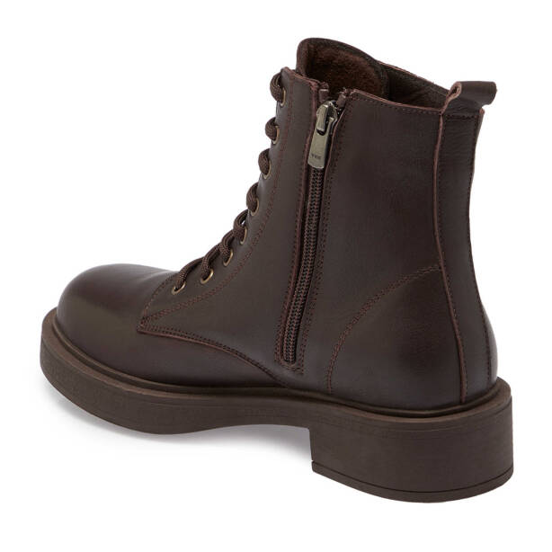 Kahverengi Deri Kadın Casual Bot - K24K1BT67565-A24 - Tergan