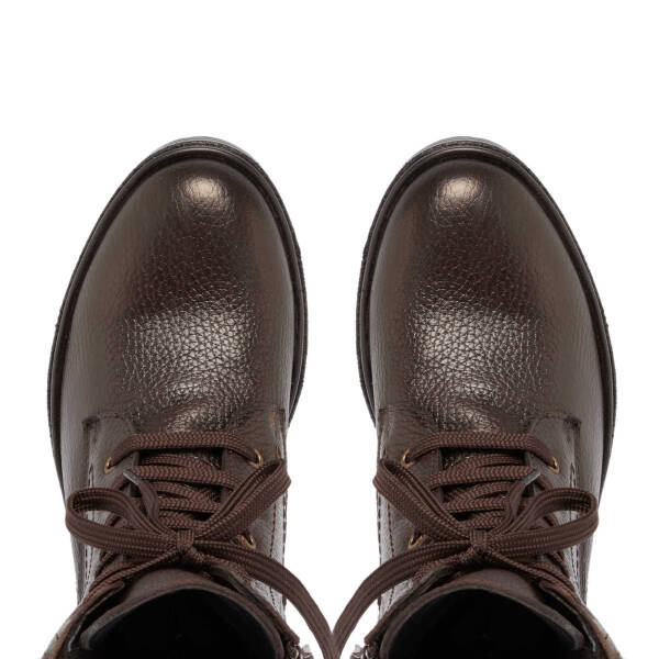 Kahverengi Deri Kadın Casual Bot - K24K1BT67571-A42 - 5