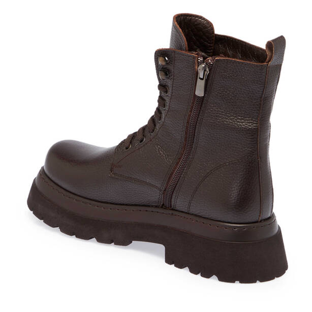 Kahverengi Deri Kadın Casual Bot - K24K1BT67583-A42 - 2