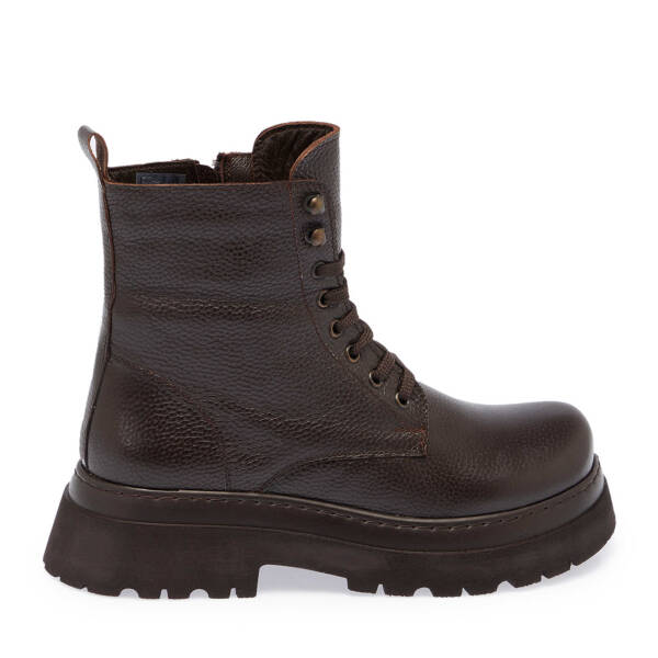 Kahverengi Deri Kadın Casual Bot - K24K1BT67583-A42 - 3