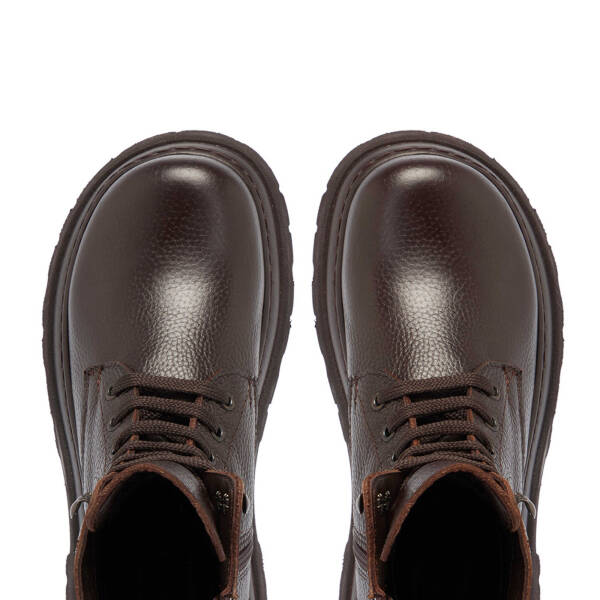 Kahverengi Deri Kadın Casual Bot - K24K1BT67583-A42 - 5