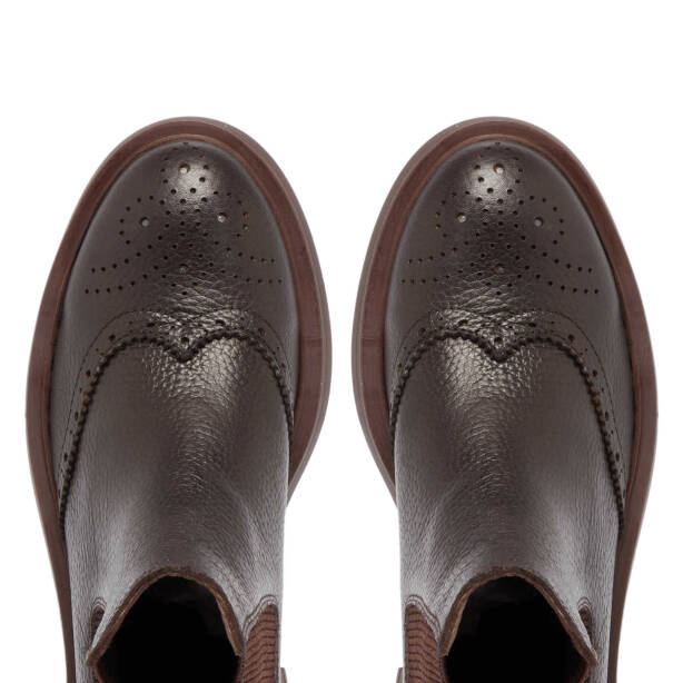 Kahverengi Deri Kadın Casual Bot - K24K1BT67616-A42 - Tergan