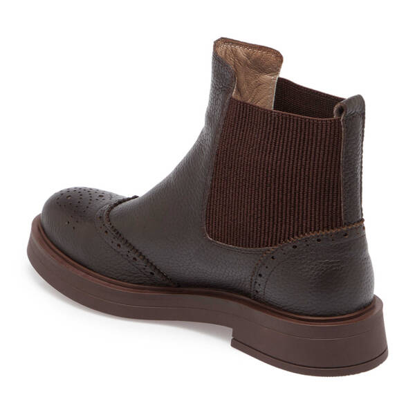 Kahverengi Deri Kadın Casual Bot - K24K1BT67616-A42 - 2