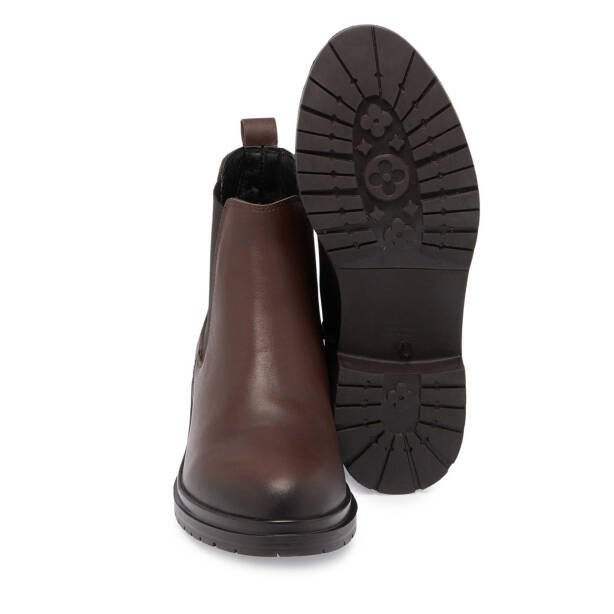 Kahverengi Deri Kadın Casual Bot - K24K1BT67620-A24 - Tergan