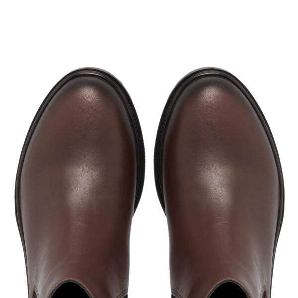 Kahverengi Deri Kadın Casual Bot - K24K1BT67620-A24 - 5