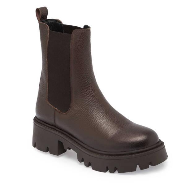 Kahverengi Deri Kadın Casual Bot - K24K1BT67622-A42 - 1