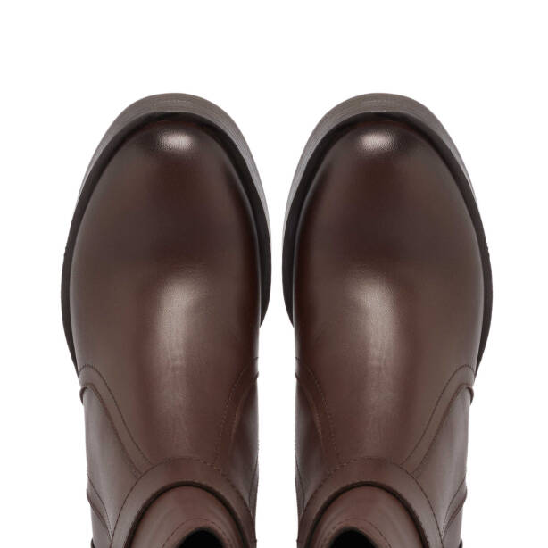 Kahverengi Deri Kadın Casual Bot - K24K1BT67623-A24 - Tergan