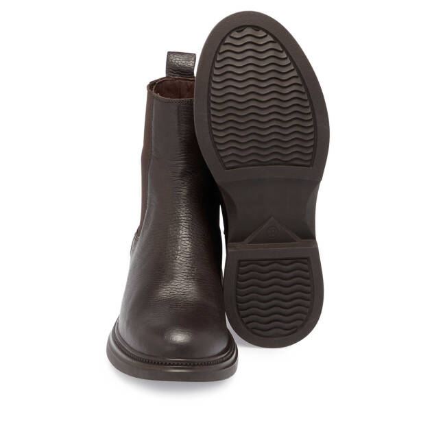 Kahverengi Deri Kadın Casual Bot - K24K1BT67676-A42 - Tergan