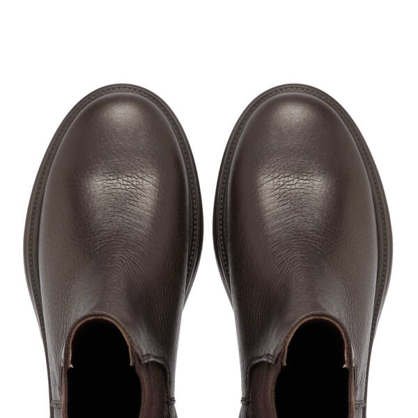 Kahverengi Deri Kadın Casual Bot - K24K1BT67676-A42 - 5