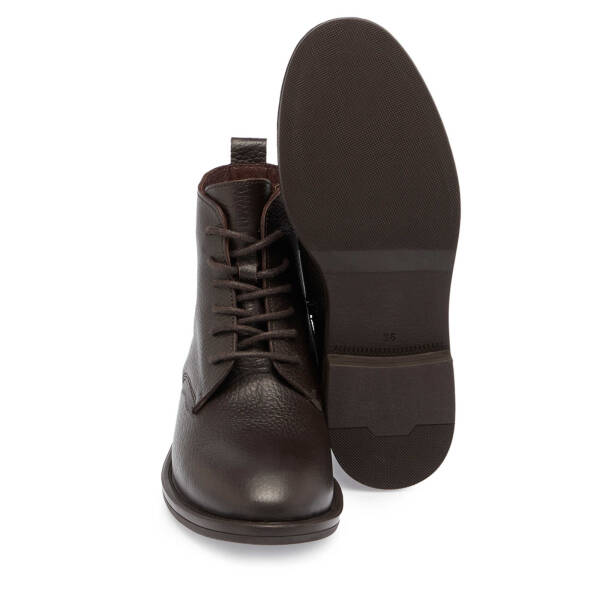 Kahverengi Deri Kadın Casual Bot - K24K1BT67678-A42 - 4