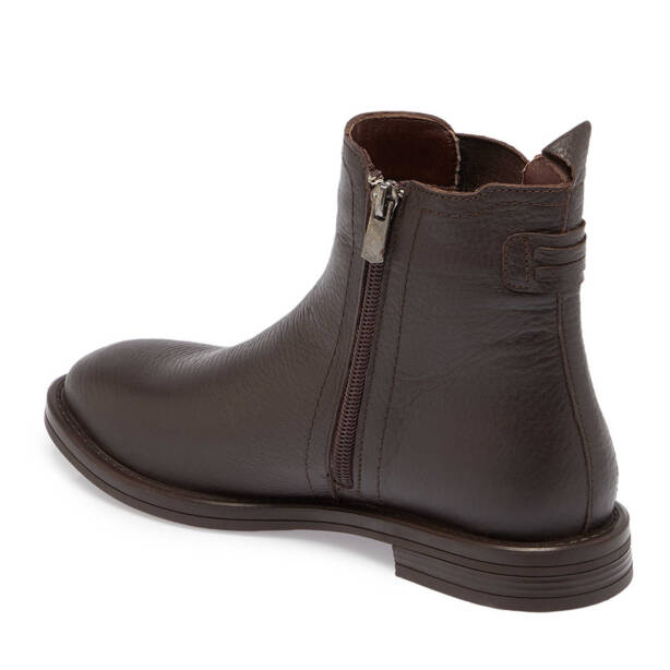 Kahverengi Hakiki Deri Kadın Casual Bot - K24K1BT67679-A42 - 2