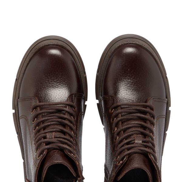 Kahverengi Deri Kadın Casual Bot - K24K1BT67683-A42 - 5